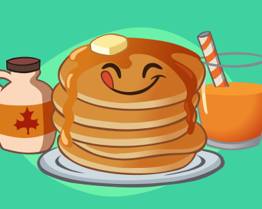 377x300 Draw Any Food In My Cartoon Style - Cartoon Drawings Of Food