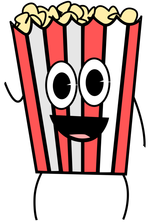 530x750 popcorn fast food cartoon drawing cc0 - Cartoon Drawings Of Food