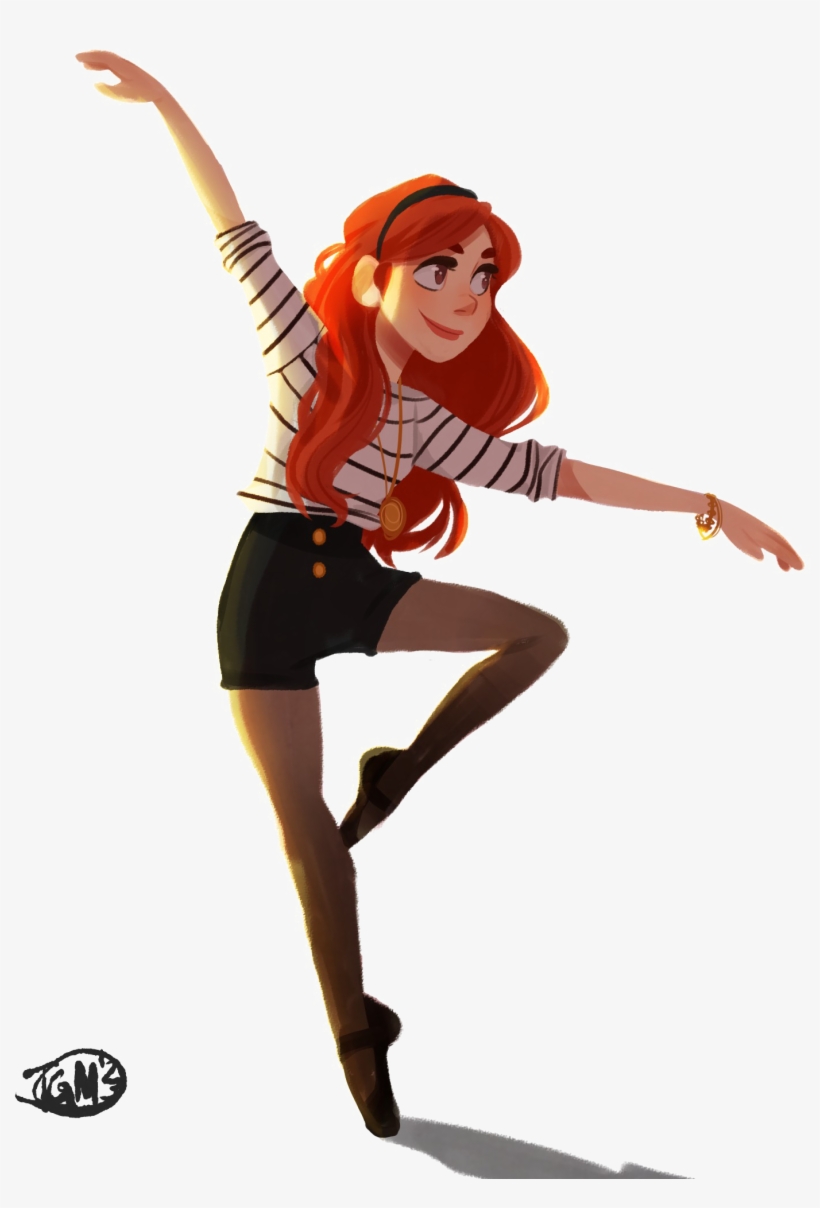 820x1208 Dance Girl Png Hd - Cartoon Drawings Of Girls