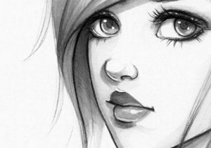 300x210 Gallery Girl Cartoon Sketches - Cartoon Drawings Of Girls