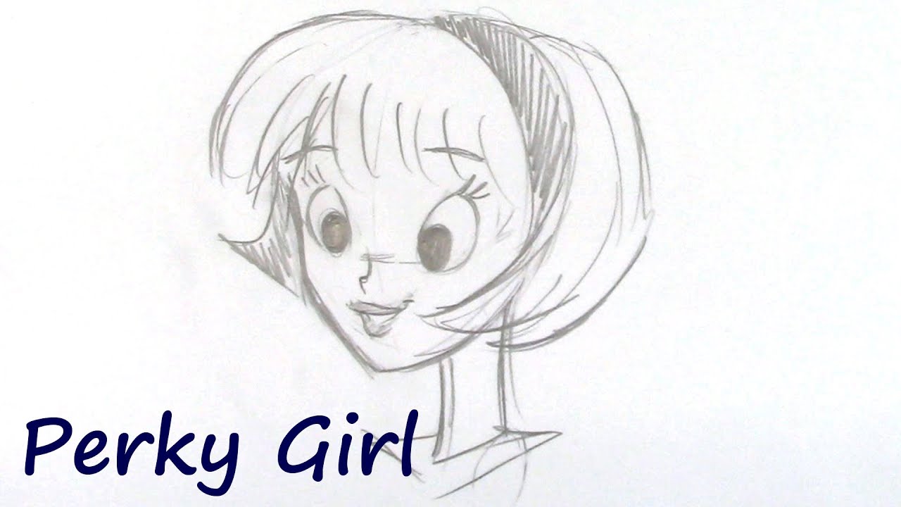 1280x720 How To Draw A Cartoon Girl - Cartoon Drawings Of Girls