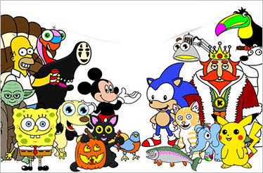 Cartoon Drawings Of Kids