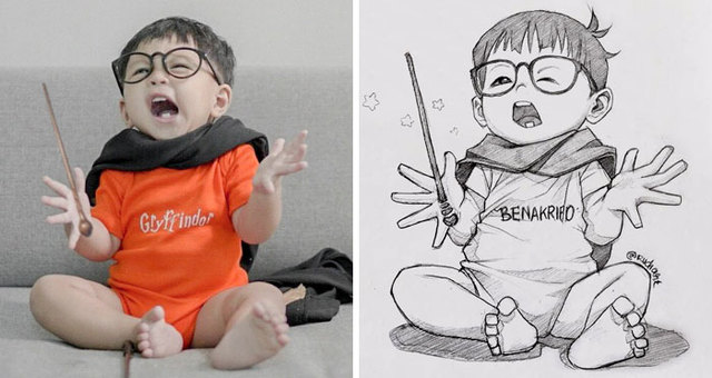 640x340 Indonesian Artist Sketches Real People As Cartoons And The Results - Cartoon Drawings Of People