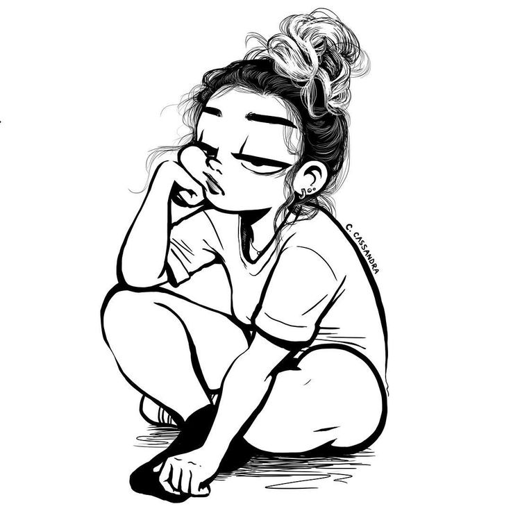 736x736 Black White Cartoon Drawings Image Group - Cartoon Drawings Of People