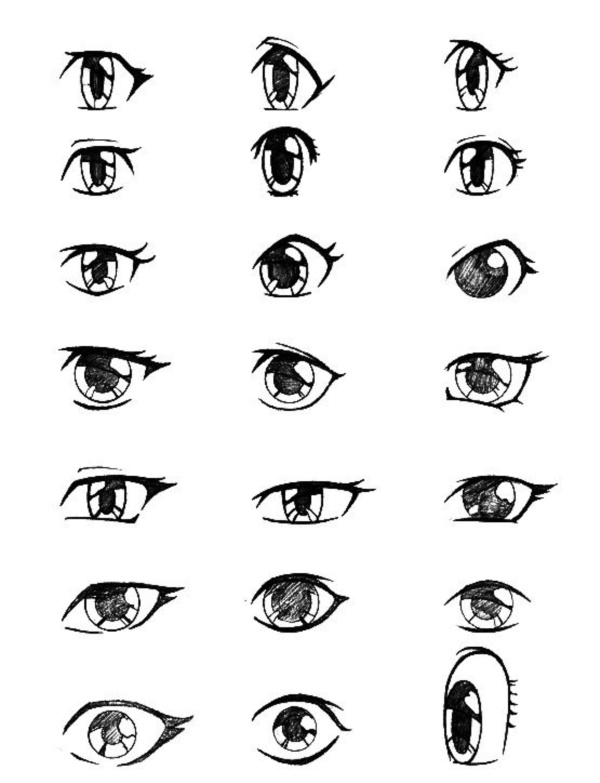 600x783 How To Draw Cartoon Eyes And Face - Cartoon Eyes Drawing