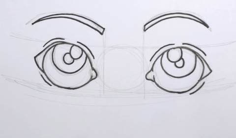 480x280 How To Draw Cartoon Eyes - Cartoon Eyes Drawing