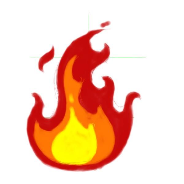 600x600 Cartoon Fire Flames Click Here To Submit Your Drawing - Cartoon Fire Drawing