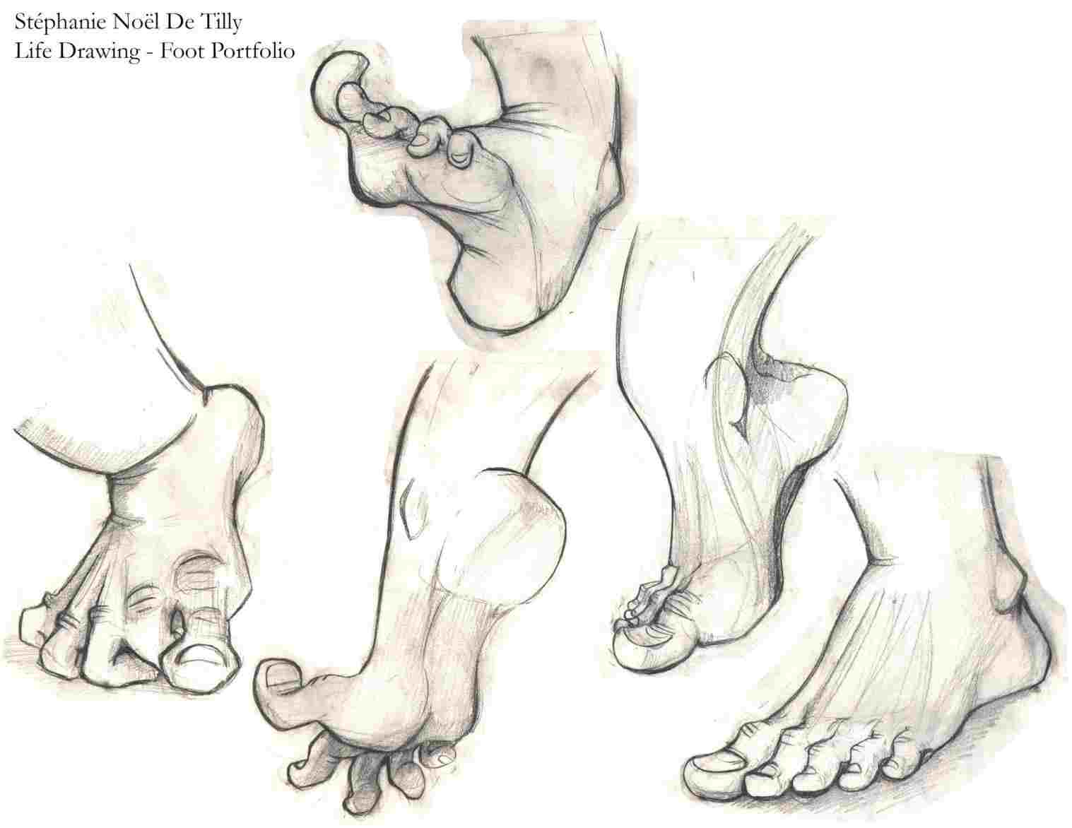 Cartoon Foot Drawing at PaintingValley.com | Explore collection of ...