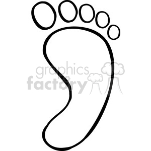 300x300 foot outline clipart royalty free clipart - Cartoon Foot Drawing