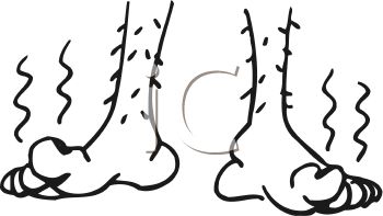 350x197 Cartoon Of Really Stinky Feet - Cartoon Foot Drawing