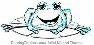 360x175 How To Draw A Cartoon Frog - Cartoon Frog Drawing