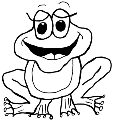 400x440 how to draw cartoon frogs toads - Cartoon Frog Drawing