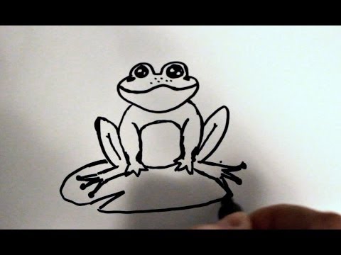 480x360 How To Draw A Cartoon Frog - Cartoon Frog Drawing