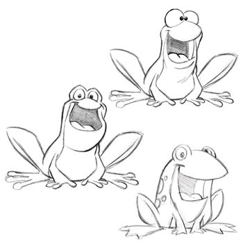 350x351 Cartoon Pictures How To Draw A Cartoon Frog - Cartoon Frog Drawing