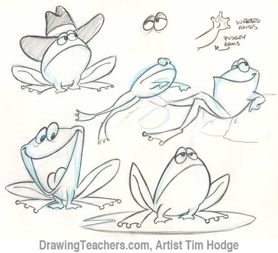 550x499 Frog - Cartoon Frog Drawing