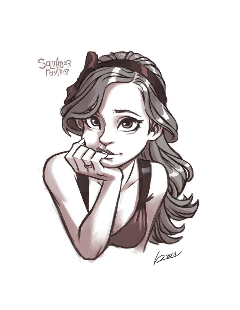 786x1017 everything is done, but before i call it a day i felt like - Cartoon Girl Drawing