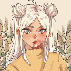 250x250 Drawing Icons Tumblr - Cartoon Girl Drawing