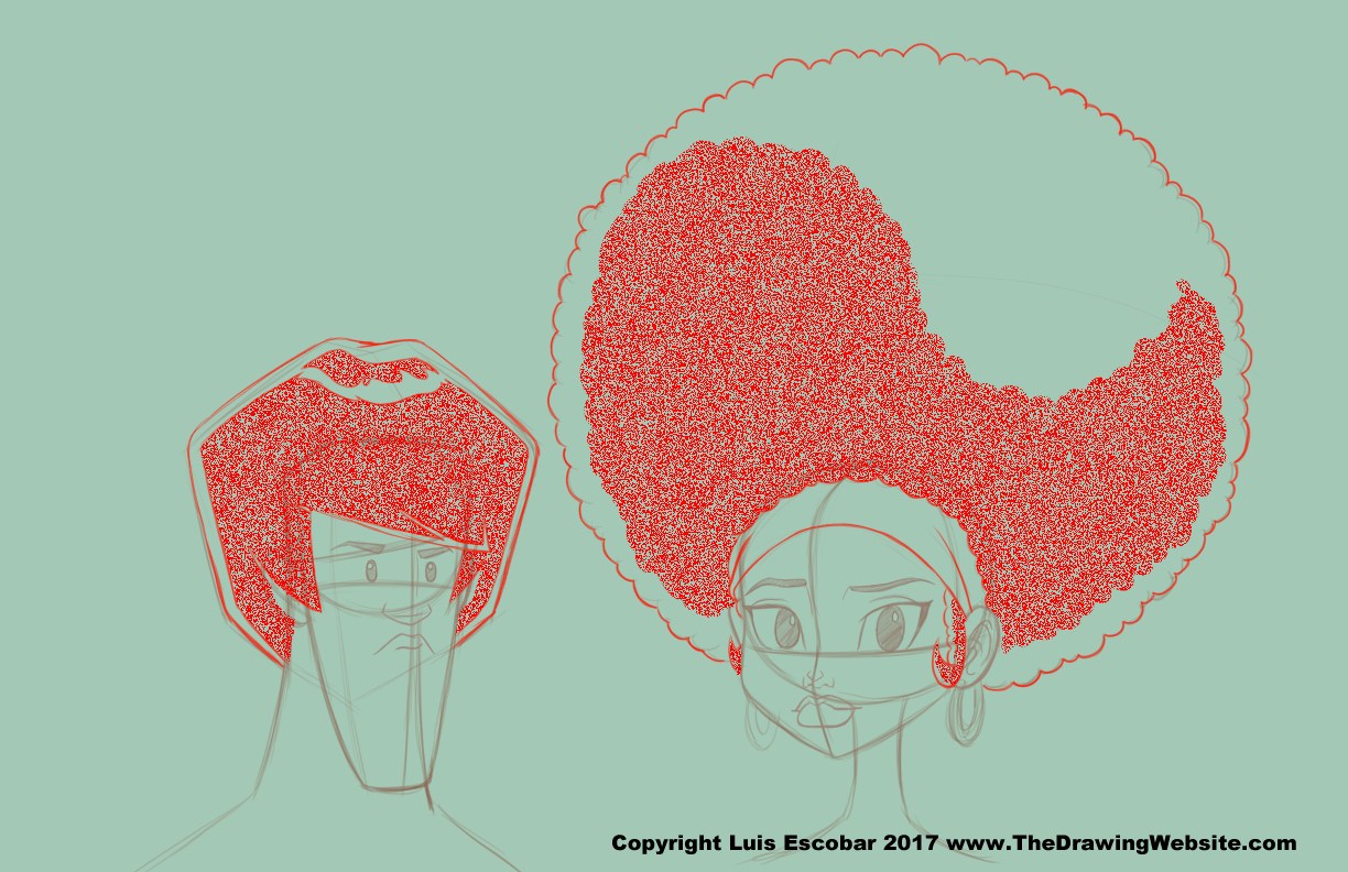 1224x792 How To Draw Beautiful Hair The Drawing Website - Cartoon Hair Drawing