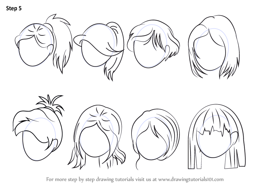 Cartoon Hair Drawing at PaintingValley.com | Explore collection of ...