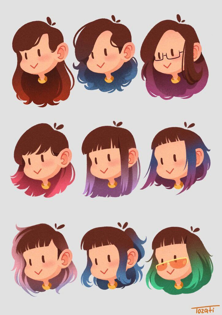 724x1024 Draw Cartoon Hair Drawing Color In Drawings, How To Draw - Cartoon Hair Drawing