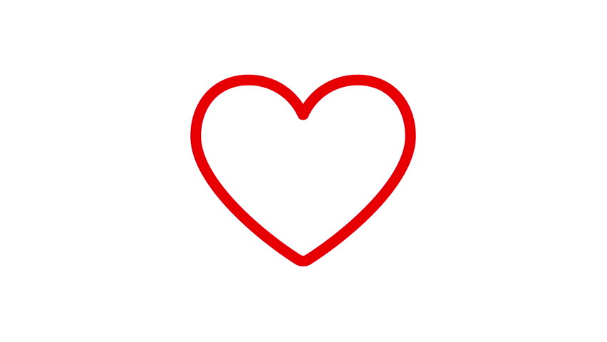 852x480 Valentine Heart Drawn - Cartoon Heart Drawing