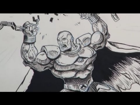 480x360 art lesson how to draw a comic book hero - Cartoon Hero Drawing