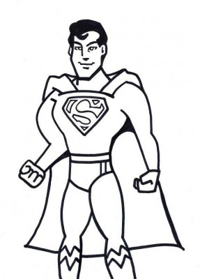 287x400 simple hero drawings - Cartoon Hero Drawing