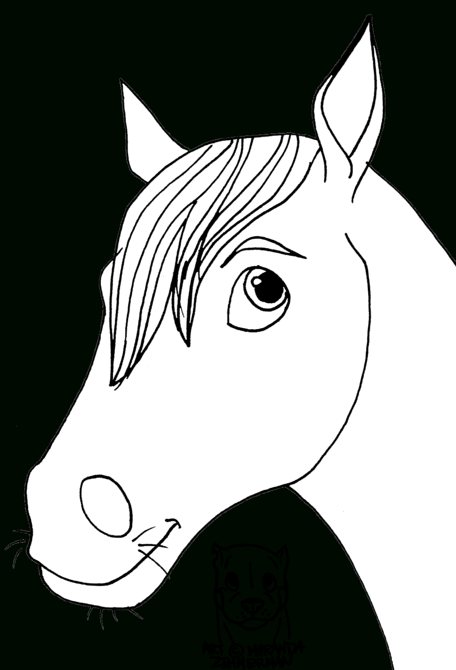 900x1321 draw cartoon horse head cartoon horse head drawing at getdrawings - Cartoon Horse Head Drawing