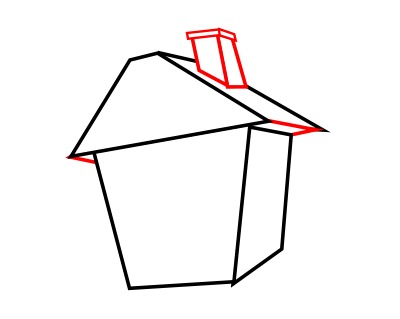 400x319 Drawing A Cartoon House - Cartoon House Drawing