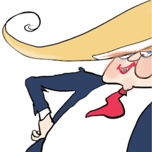 300x300 Drawing Trump - Cartoon Human Drawing