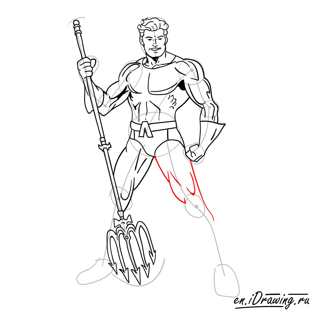 1200x1200 How To Draw Aquaman From Cartoons And Comic Books - Cartoon Human Drawing