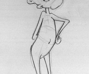 306x255 Learn To Draw A Cartoon Character Steps - Cartoon Human Drawing