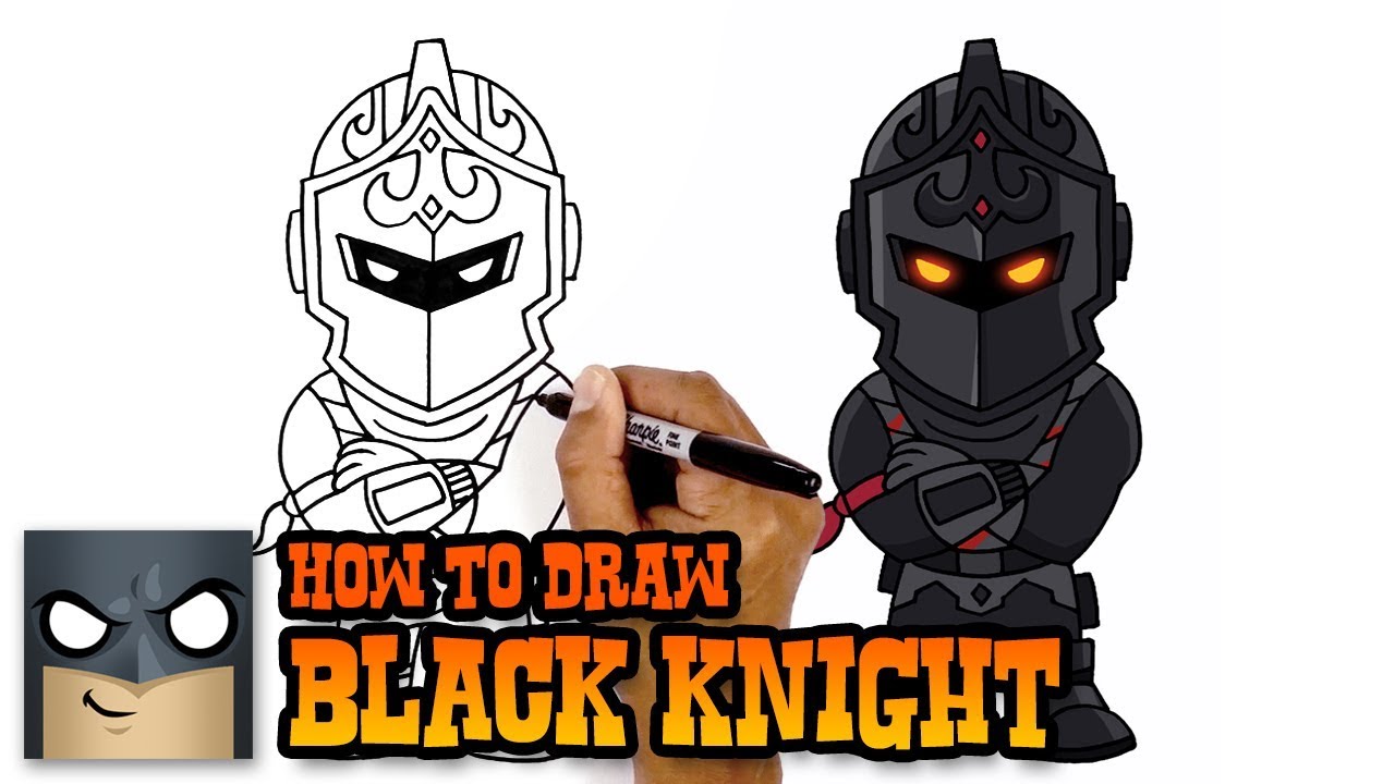 1280x720 How To Draw Fortnite Black Knight - Cartoon Knight Drawing