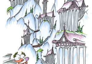 300x210 cartoon landscape drawing cartoon landscape drawing for kids - Cartoon Landscape Drawing