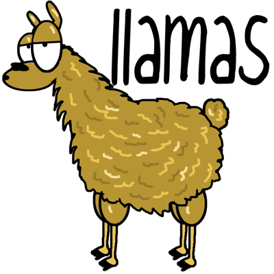 400x400 how to draw cartoon llamas with easy step - Cartoon Llama Drawing