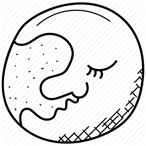 512x512 crescent cartoon, dreaming moon, moon cartoon, moon character - Cartoon Moon Drawing