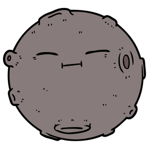 300x300 Cartoon Moon Royalty Free Vectors - Cartoon Moon Drawing