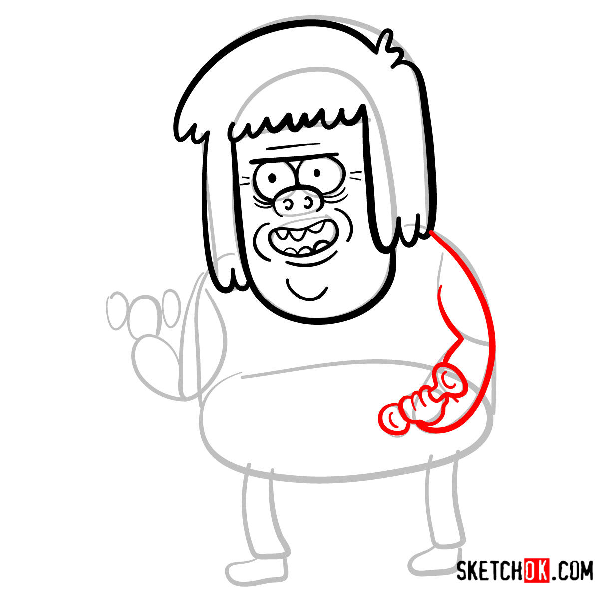 1200x1200 How To Draw Muscle Man Regular Show - Cartoon Muscle Man Drawing