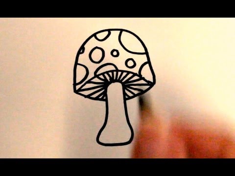 480x360 How To Draw A Cartoon Mushroom - Cartoon Mushroom Drawing