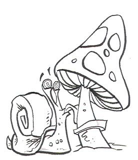 276x320 Cartoon Mushroom Coloring Pages Gravy Productions Projects - Cartoon Mushroom Drawing