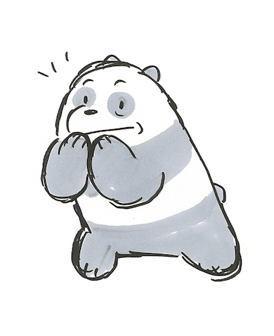 390x478 panda cartoon network sketches we bare bears webarebears bearstack - Cartoon Network Drawings