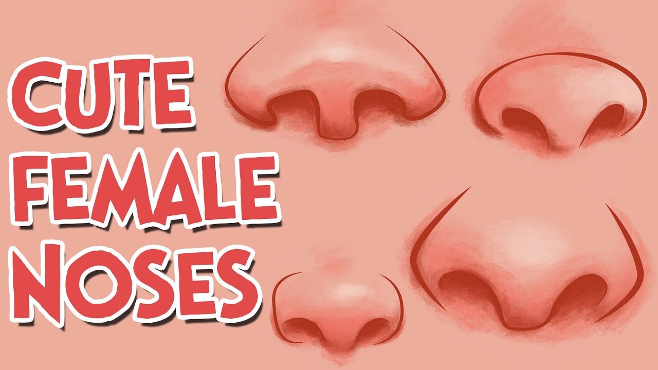 1280x720 how to draw cute girl cartoon noses - Cartoon Nose Drawing