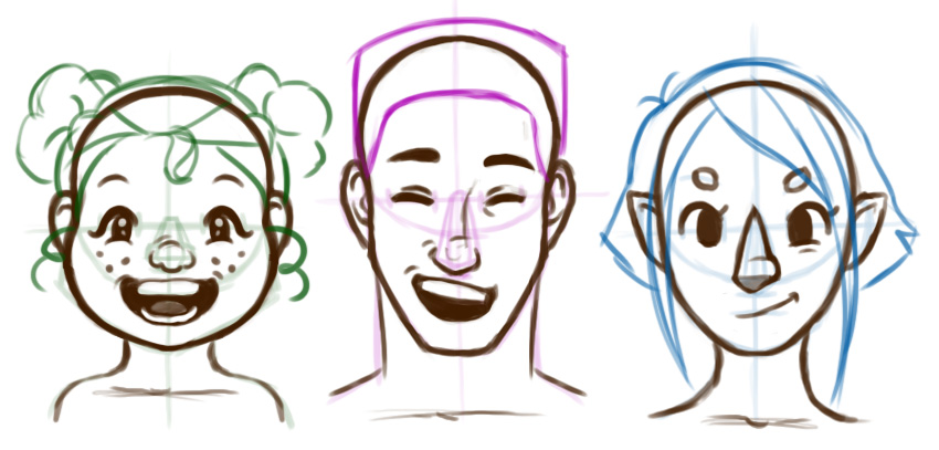 850x407 How To Draw A Cartoon Nose - Cartoon Nose Drawing