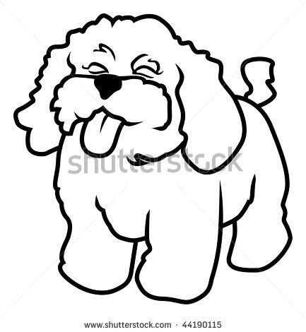 433x470 Outline Drawings Of Dogs Cartoon Vector Outline Illustration - Cartoon Outline Drawing