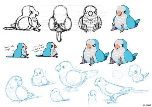 500x354 quaker parrot tumblr quaker parrot parrot drawing, art, bird - Cartoon Parrot Drawing