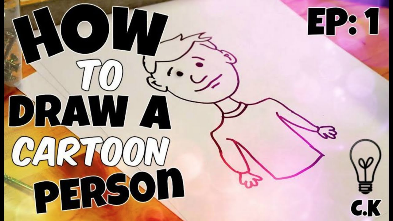 1280x720 How To Draw A Simple Cartoon Person! - Cartoon Person Drawing