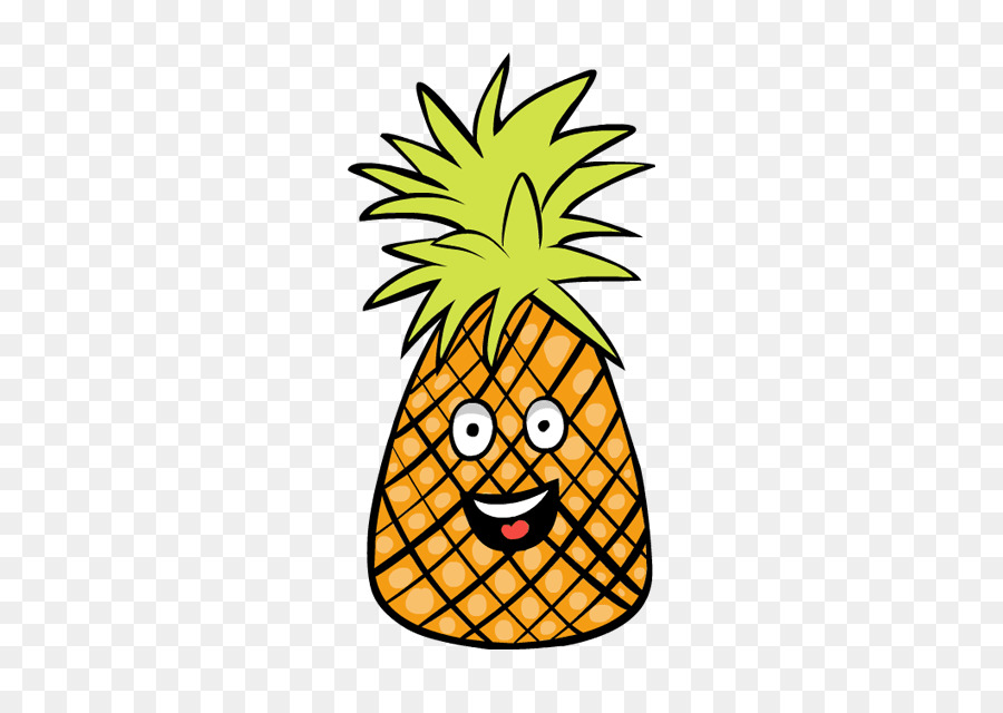 900x640 Pineapple, Drawing, Ananas, Transparent Png Image Clipart Free - Cartoon Pineapple Drawing