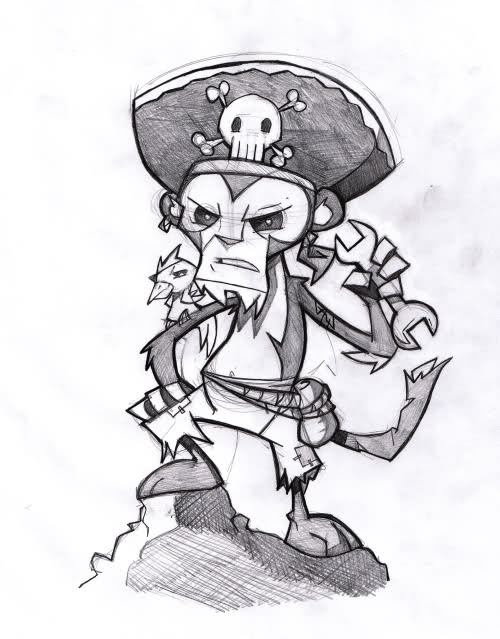 Cartoon Pirate Drawing at PaintingValley.com | Explore collection of ...