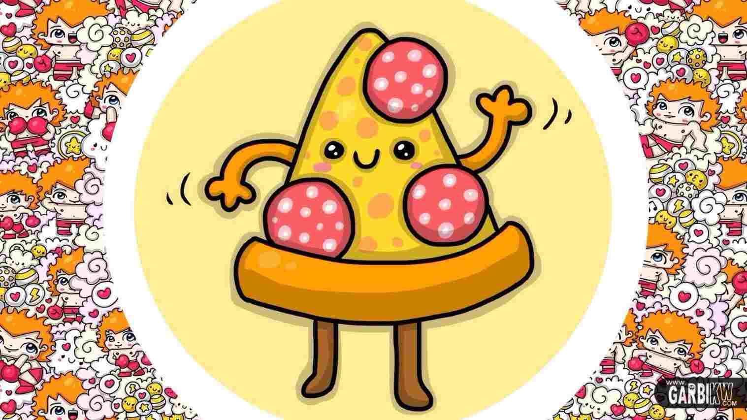 1517x853 Cartoon Pizza Art Rhyoutubecom Cute Easy And Kawaii Drawings - Cartoon Pizza Drawing
