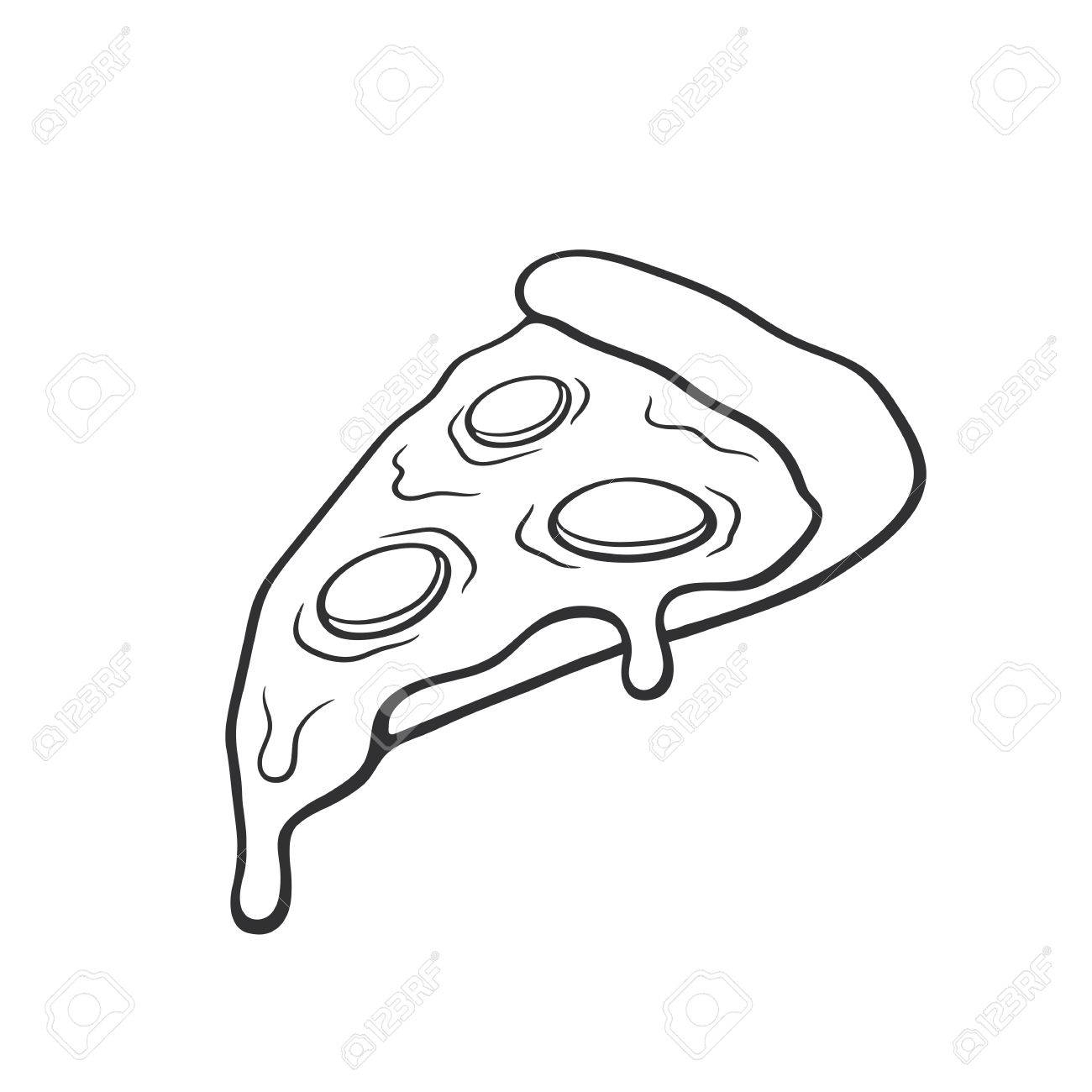 Cartoon Pizza Drawing at Explore collection of